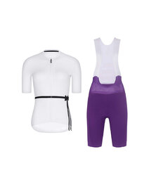 RIVANELLE Cyklistický krátký dres a krátké kalhoty - LOVELY - fialová/bílá